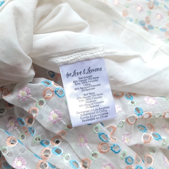 🍒NWT🍒 FOR LOVE & LEMONS EYELET DRESS - Picture 8 of 8